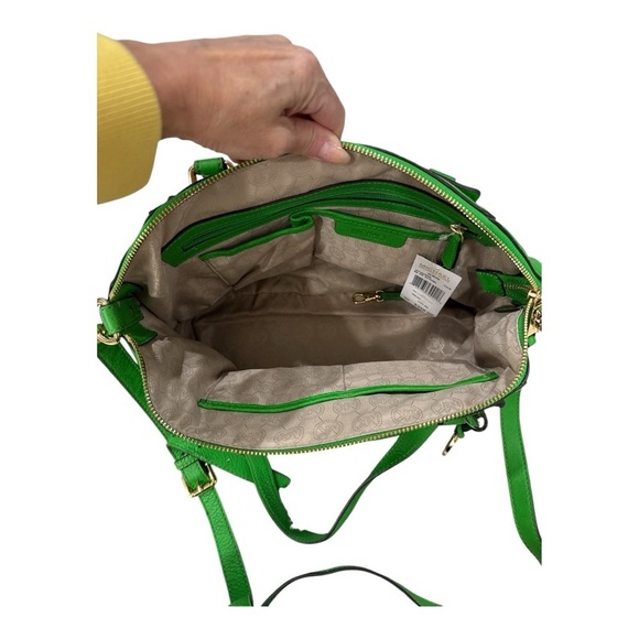 Michael Kors Gilmore Medium  Leather Satchel Bag Palm New - Picture 6 of 11